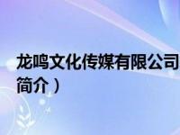 龙鸣文化传媒有限公司怎么样（安徽龙鸣文化传媒有限公司简介）
