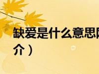 缺爱是什么意思网络用语（缺爱-汉语解释简介）
