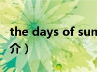 the days of summer（days of summer简介）