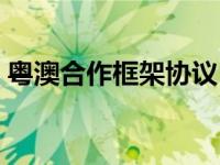 粤澳合作框架协议（粤澳合作框架协议简介）