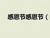 感恩节感恩节（时尚故事：感恩节简介）