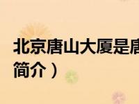 北京唐山大厦是唐山人开的吗（北京唐山大厦简介）