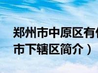 郑州市中原区有什么县（中原区-河南省郑州市下辖区简介）