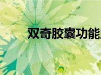 双奇胶囊功能主治（双奇胶囊简介）