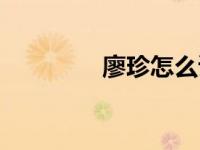 廖珍怎么读（廖珍平简介）