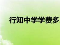 行知中学学费多少（私立行知中学简介）