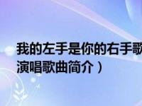 我的左手是你的右手歌词（我的左手旁边是你的右手-王巧演唱歌曲简介）