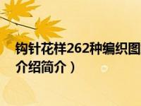 钩针花样262种编织图解（钩针编织花样集锦：103种花样介绍简介）