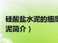 硅酸盐水泥的细度越细越好吗（超细硅酸盐水泥简介）
