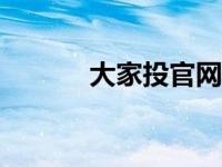 大家投官网app（大家投简介）