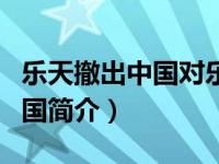 乐天撤出中国对乐天的影响（抵制乐天捍卫中国简介）