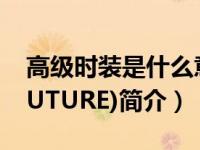 高级时装是什么意思（高级时装(HAUTECOUTURE)简介）