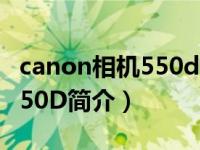 canon相机550d（Canon Rebel T2i/EOS 550D简介）