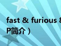 fast & furious 8（Fast and Furious 6 LWP简介）