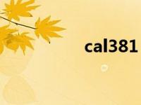 cal381（Ca.380简介）