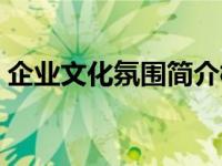 企业文化氛围简介模板（企业文化氛围简介）