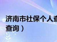 济南市社保个人查询（济南社保查询个人账户查询）