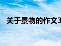 关于景物的作文300字（关于景物的作文）