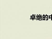 卓绝的中国精神（卓绝）