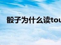 骰子为什么读tou不读shai（骰子怎么读）
