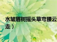 水皱眉树摇头草弯腰云逃走谜底（水皱眉树摇头草弯腰云逃走）
