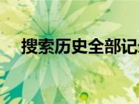 搜索历史全部记录（如何删除搜索痕迹）