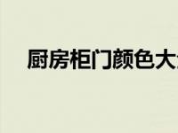 厨房柜门颜色大全图片（厨房柜门颜色）
