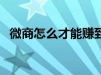 微商怎么才能赚到钱（微商怎么做才赚钱）