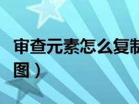 审查元素怎么复制粘贴（审查元素怎么提取原图）