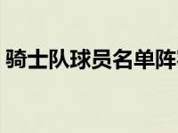 骑士队球员名单阵容介绍（骑士队球员名单）