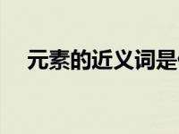 元素的近义词是什么词（元素的同义词）