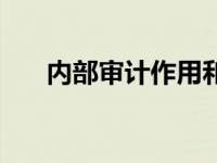 内部审计作用和意义（内部审计作用）