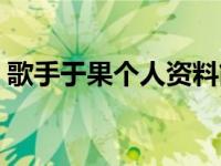 歌手于果个人资料简介（歌手于果个人资料）