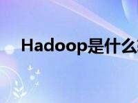 Hadoop是什么软件（Hadoop是什么）