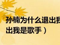 孙楠为什么退出我是歌手的歌（孙楠为什么退出我是歌手）