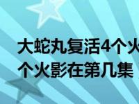 大蛇丸复活4个火影是哪一集（大蛇丸复活四个火影在第几集）