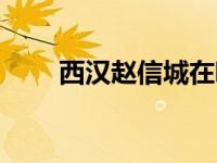 西汉赵信城在哪个城市（西汉赵信）