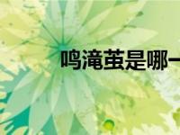 鸣滝茧是哪一集出现的（鸣滝茧）