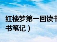 红楼梦第一回读书笔记摘抄（红楼梦第一回读书笔记）