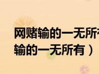 网赌输的一无所有还欠债10万怎么办（网赌输的一无所有）