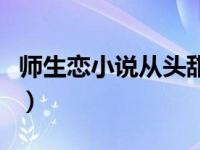 师生恋小说从头甜到尾（师生恋小说有肉甜宠）