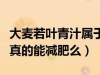 大麦若叶青汁属于减肥产品吗（大麦若叶青汁真的能减肥么）