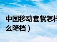 中国移动套餐怎样改成最便宜的（移动套餐怎么降档）