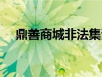 鼎善商城非法集资是真的吗（鼎善商城）