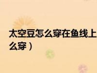太空豆怎么穿在鱼线上图解小米怎么做能成鱼料（太空豆怎么穿）