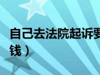 自己去法院起诉要多少钱（去法院起诉要多少钱）