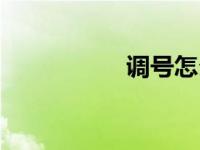 调号怎么推算（调号）