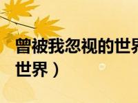 曾被我忽视的世界作文300字（曾被我忽视的世界）