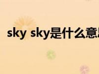 sky sky是什么意思（skycom是什么意思）