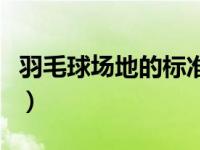 羽毛球场地的标准尺寸图（篮球场的标准尺寸）